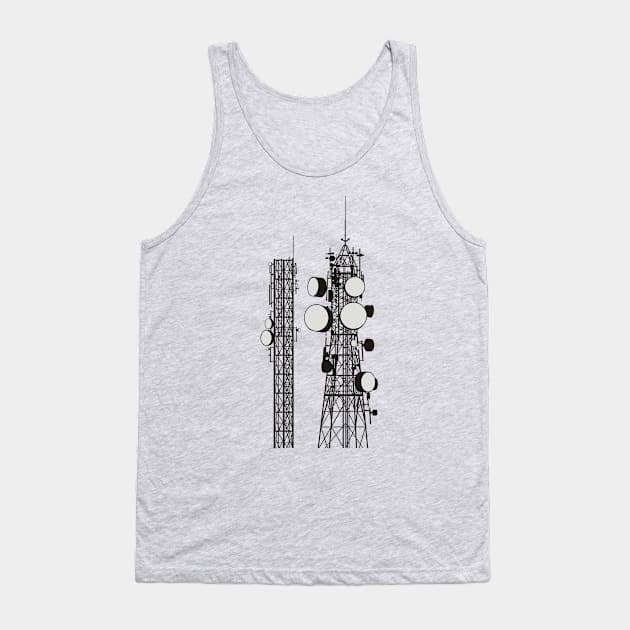 Communication Towers Tank Top by sifis